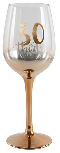 30 Rose Gold Ombre Wine Glass