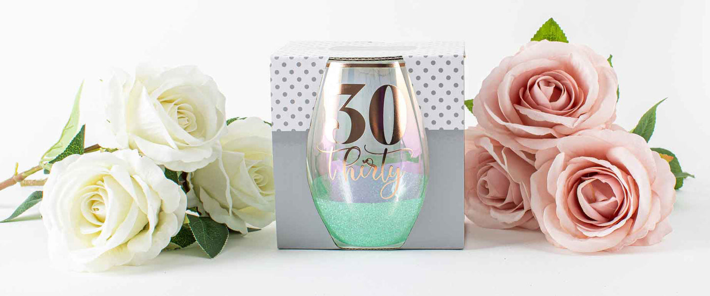 30 GLITTER STEMLESS GREEN - 600ml