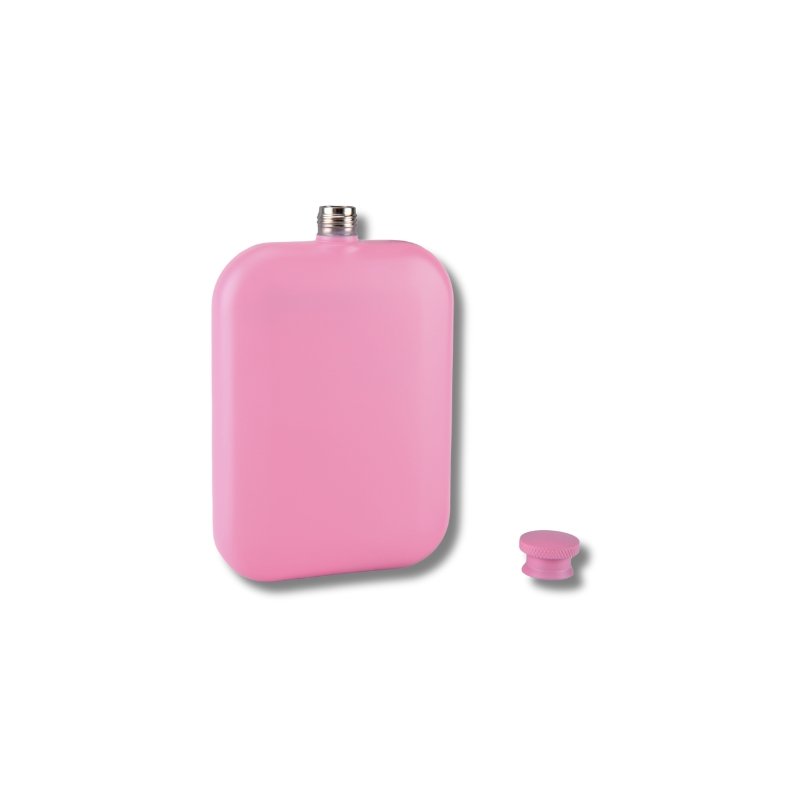 Pink Matte Hipflask