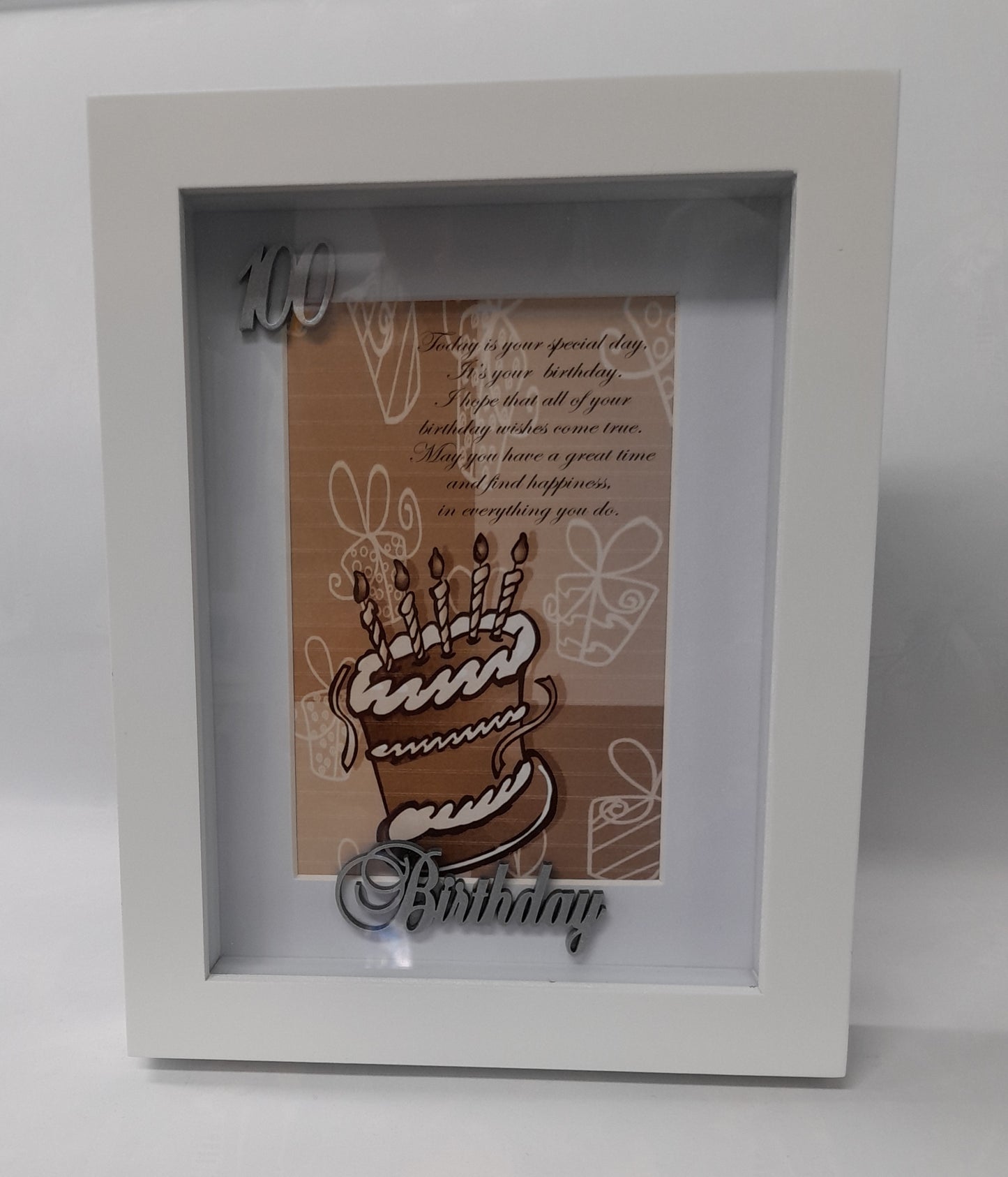 100 Birthday Box Frame