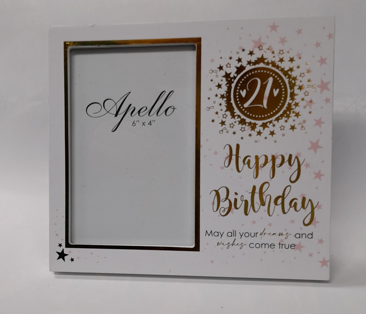 21 Happy Birthday Frame - May all your dreams and wishes come true