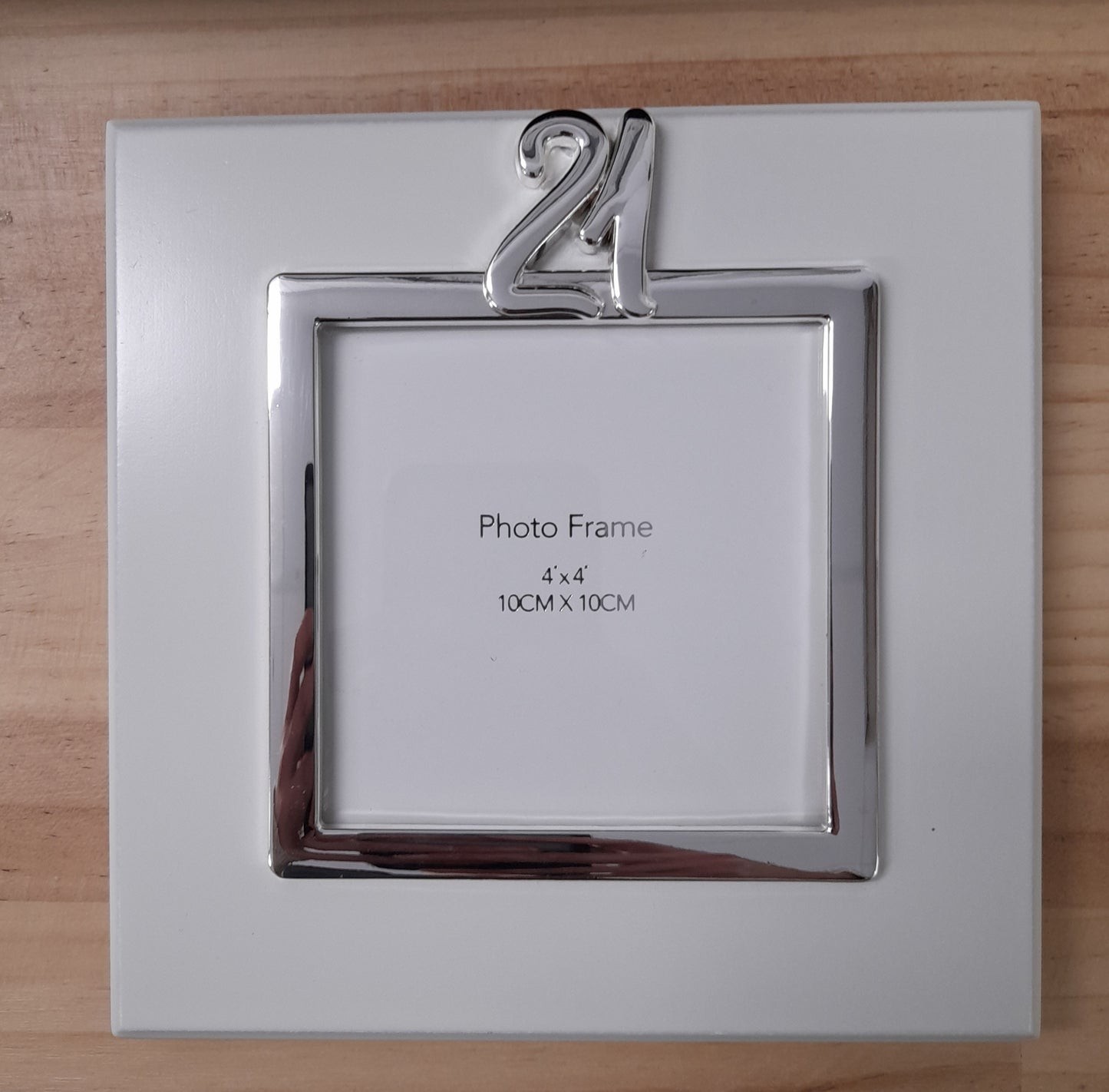 21 Frame - White and Silver