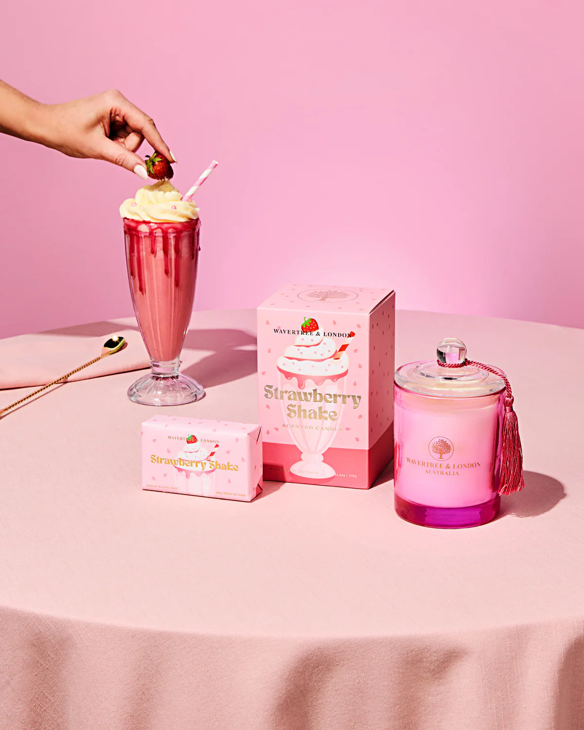 Strawberry Shake Candle | Wavertree & London