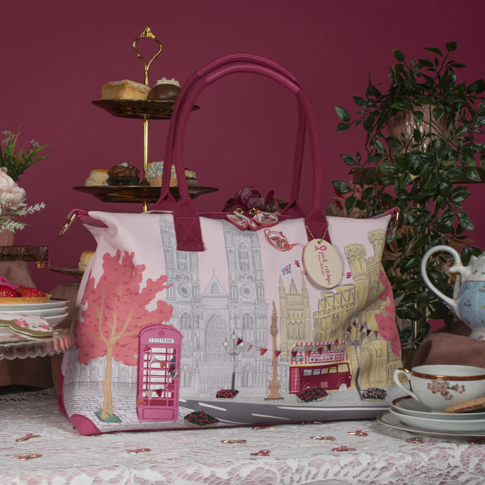 Perfectly Pink Afternoon Tea Bus Bonnie Weekender | Vendula London