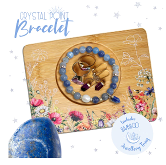 Crystal Point Bracelet Gift Set - Blue Adventurine