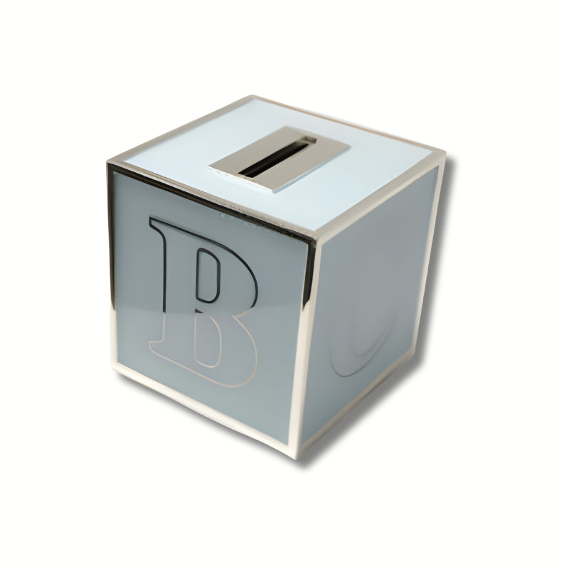 ABC Cube Bank - Pastel Blue