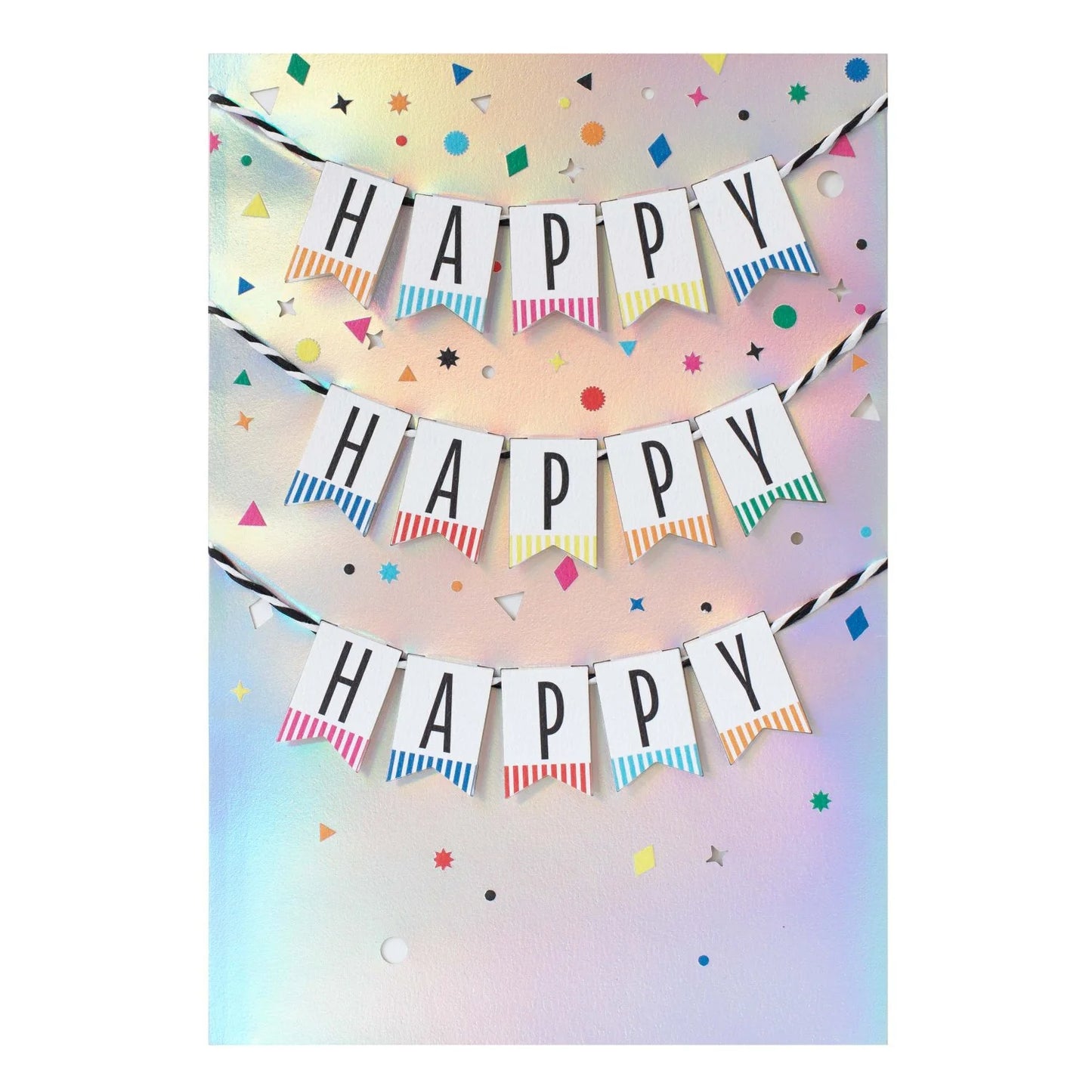Signature Birthday Card - Happy Happy Happy | Hallmark