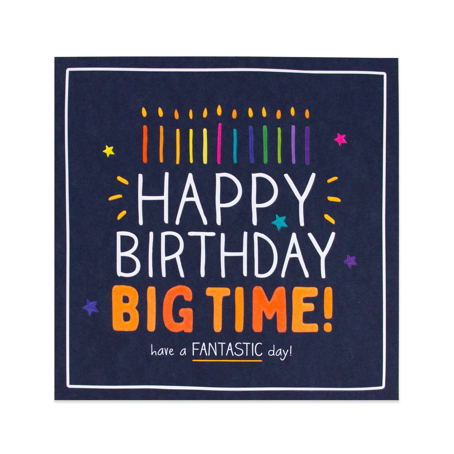 Happy Jackson Birthday Card - Colourful Candles | Hallmark