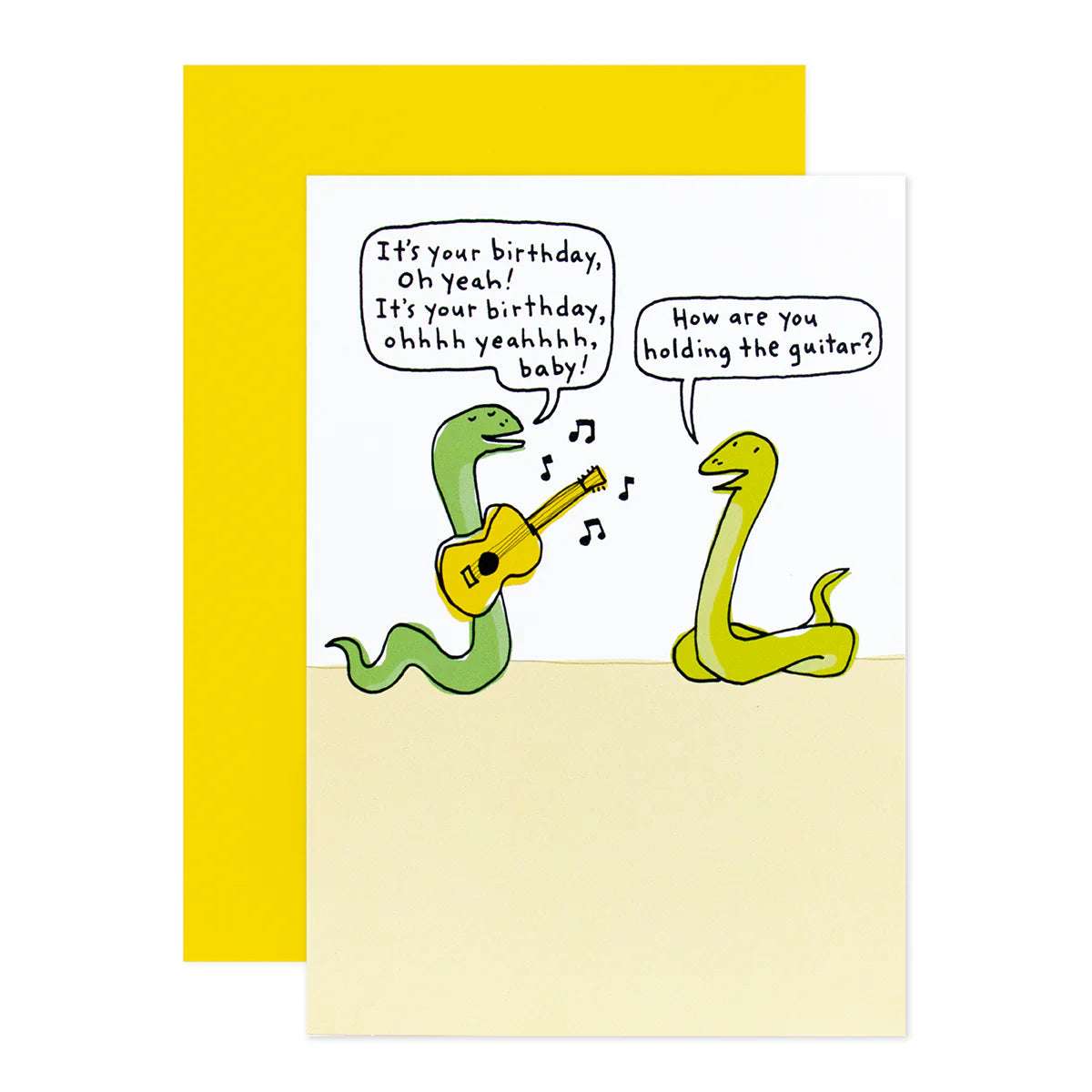 Shoebox Birthday Card - Snakes & Guitar | Hallmark
