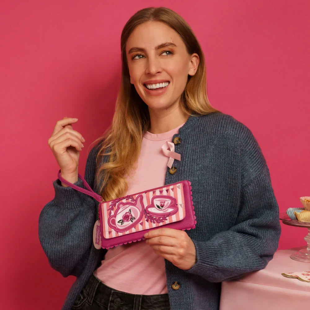 Perfectly Pink Afternoon Tea Bus Bellamy Wallet | Vendula London