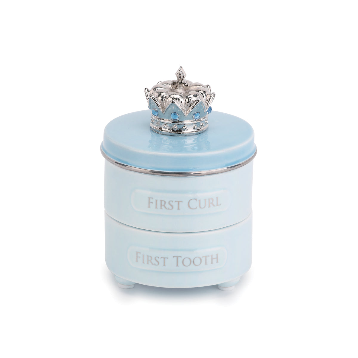 First Tooth & Curl Keepsake Box - Blue