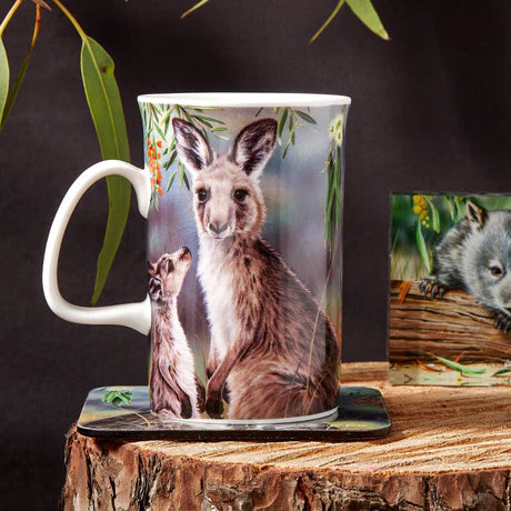 Fauna of Aus Kangaroo & Joey Can Mug