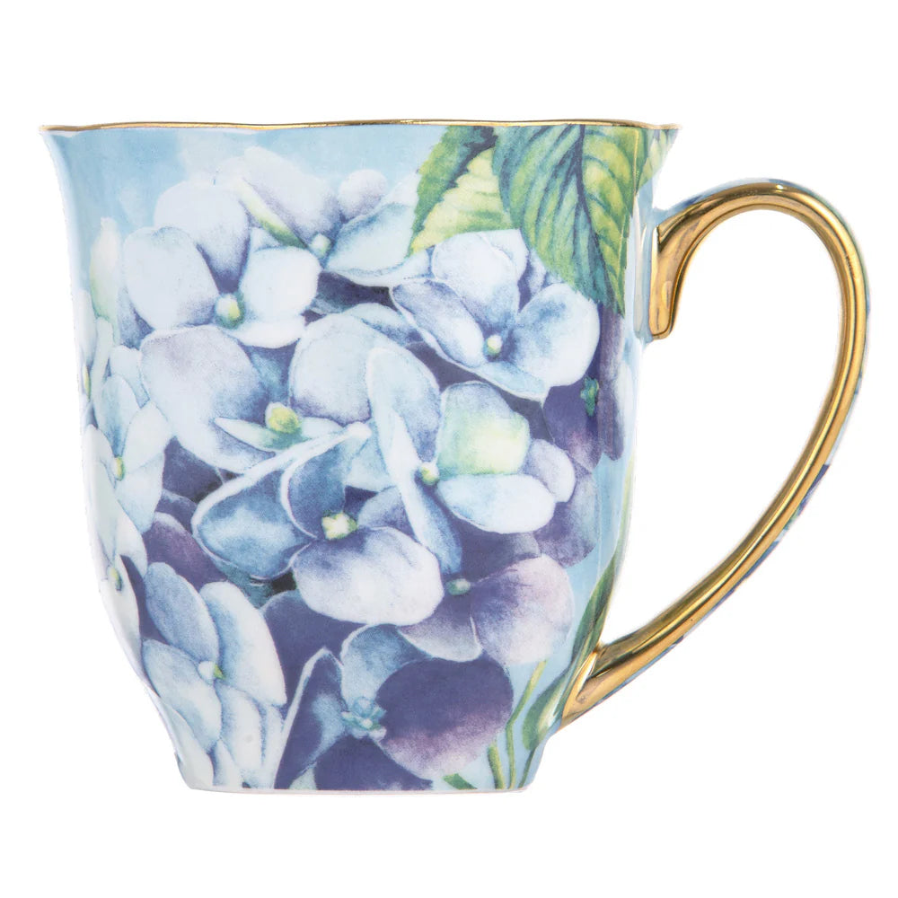 Bold Blooms Blue Hydrangea Mug