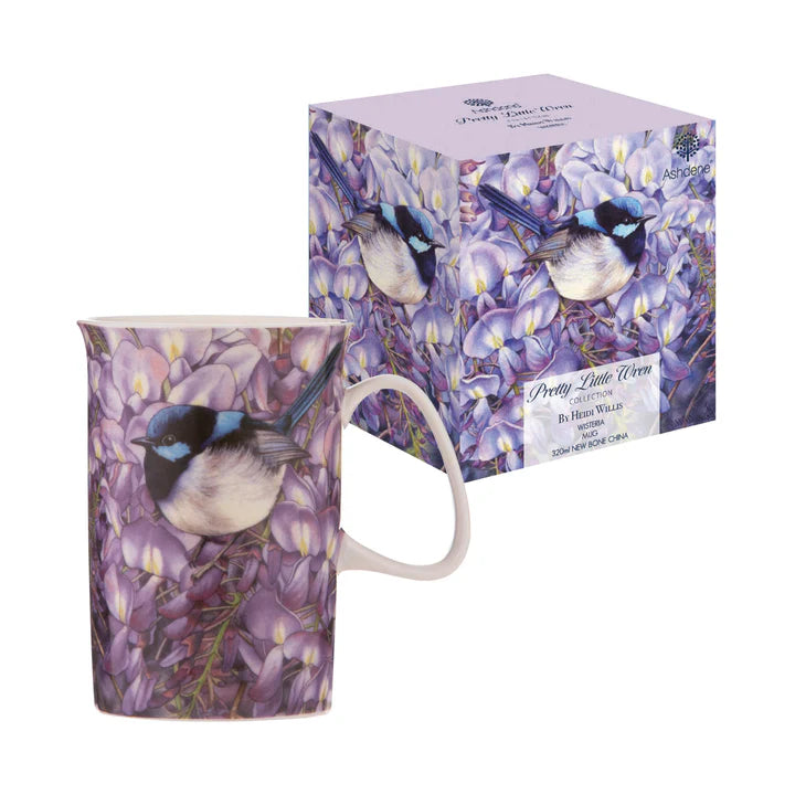 Pretty Little Wren Wisteria Mug