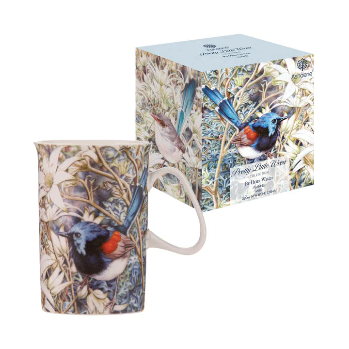 Pretty Little Wren Flannel Mug