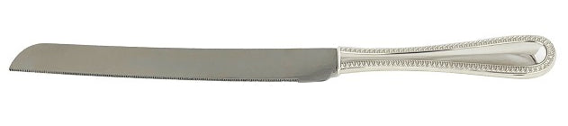 CAKE KNIFE with BEADED HANDLE STAINLESS STEEL BLADE
