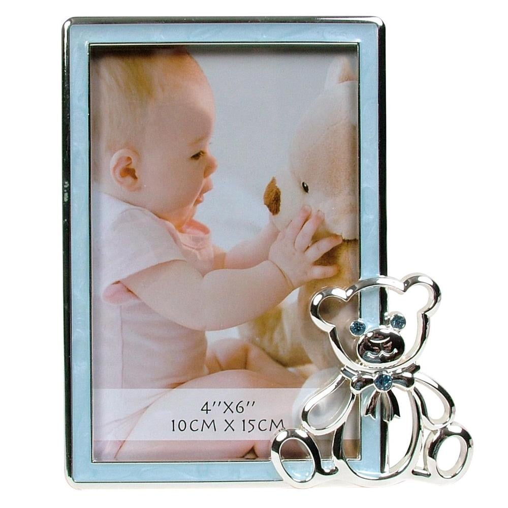 Dakota Baby Frame & Bear (Blue)