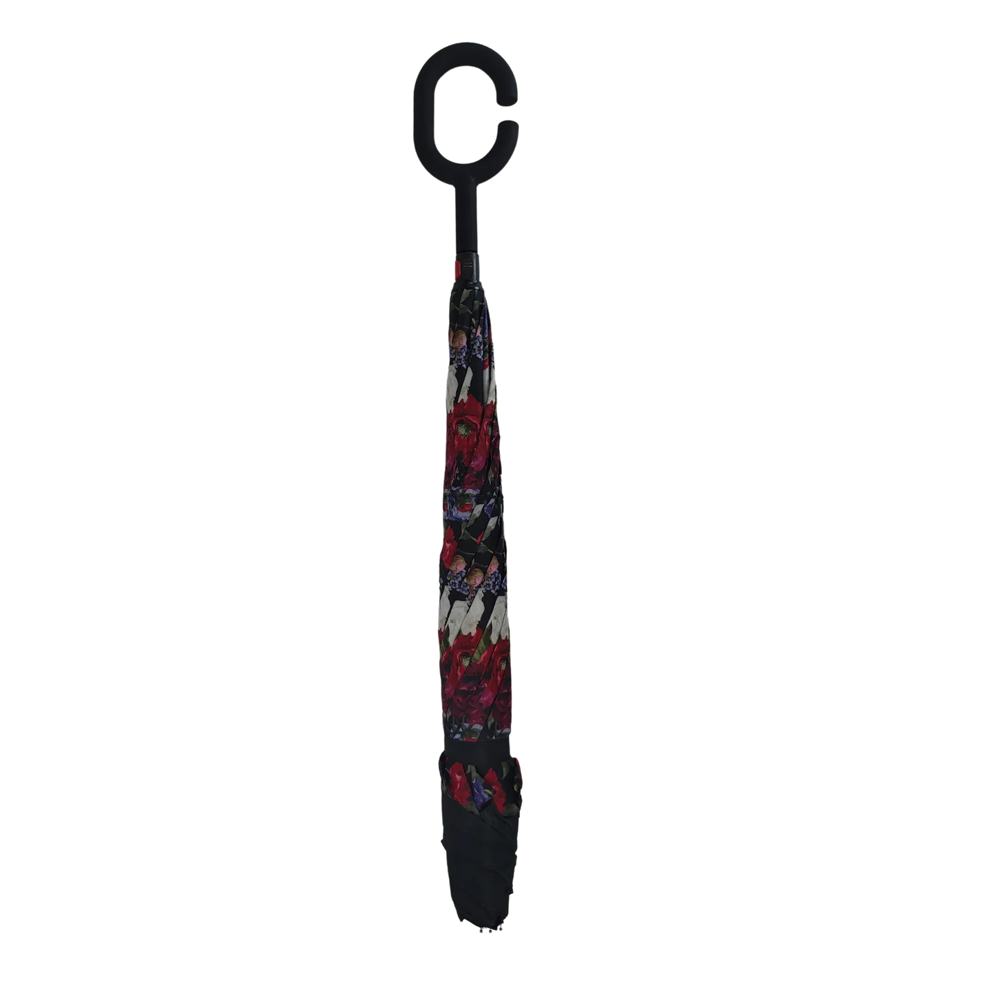 Umbrella - Bluhen (Black Floral)