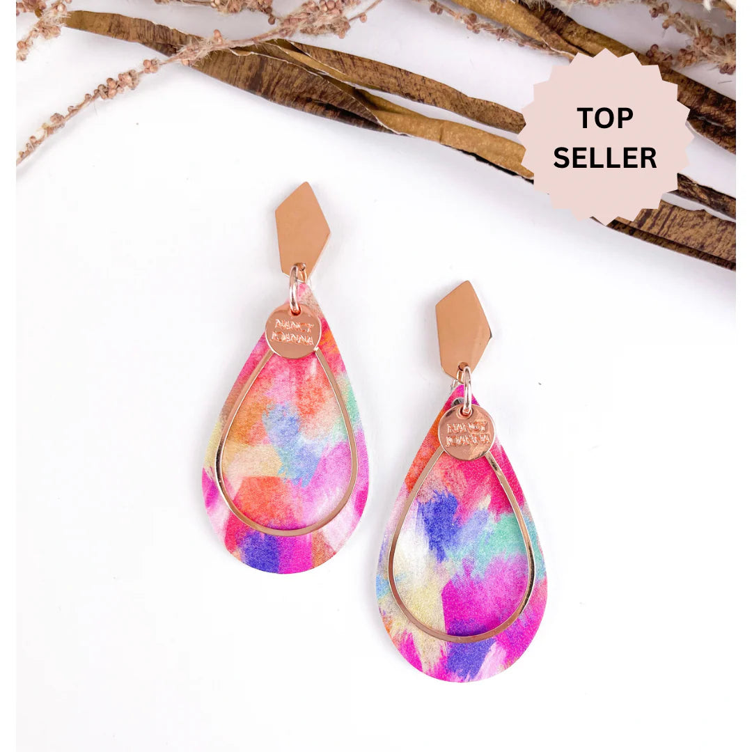 Brush Stroke Abstract Earrings | Nancy Joanna