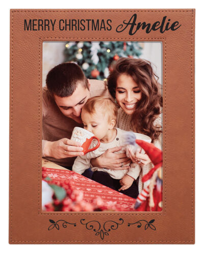 Engravable Leatherette Photo Frame