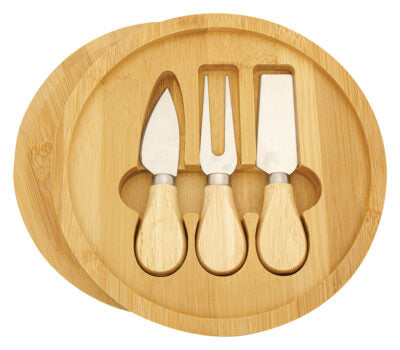 Bamboo Cheese Gift Set with Tools