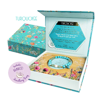 Crystal Point Bracelet Gift Set - Turquoise