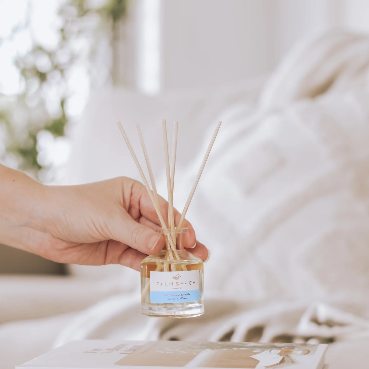 Salted Caramel & Vanilla Mini Reed Diffuser | Palm Beach