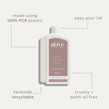 1 L Wash Refill | Raspberry Blossom & Juniper | al.ive