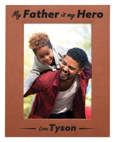 Engravable Leatherette Photo Frame