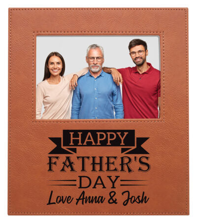 Engravable Leatherette Photo Frame