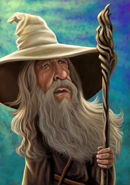 Gandolf - Greeting Cards - Blank. Loudmouth Range