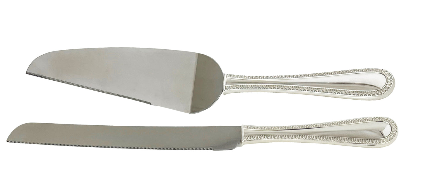 Silverplate Giftware - Cake Server And Knife Set