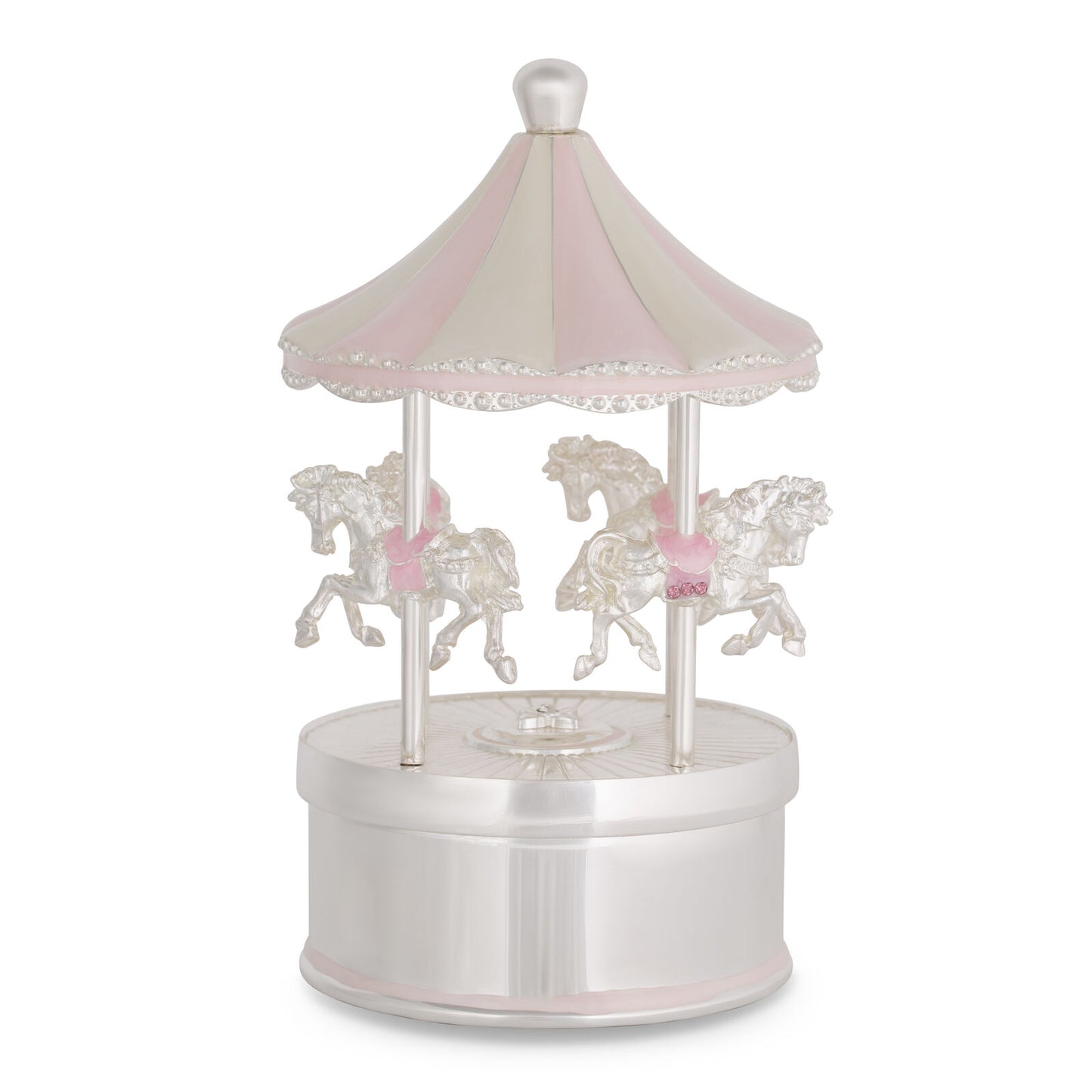 Pink Rocking Horse Carousel 8x8x12.8cm