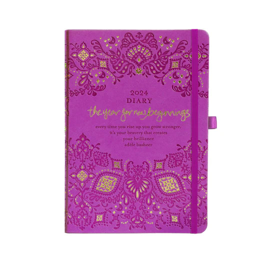 SALE 2024 Diary The Year for New Beginnings - Berry Bliss