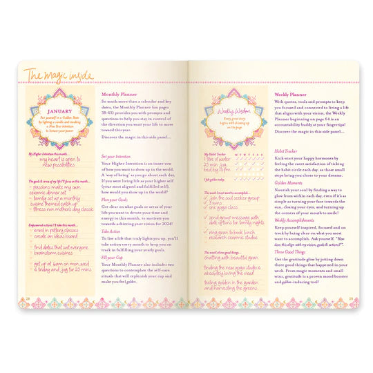 SALE 2024 Diary The Year for New Beginnings - Berry Bliss