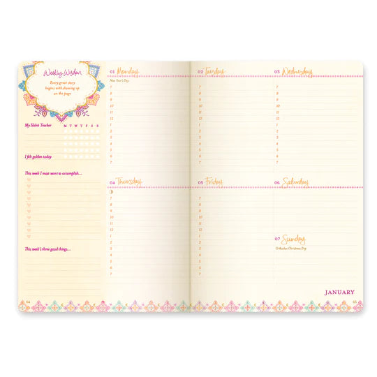 SALE 2024 Diary The Year for New Beginnings - Berry Bliss