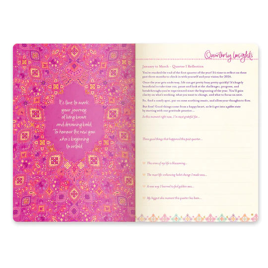 SALE 2024 Diary The Year for New Beginnings - Berry Bliss