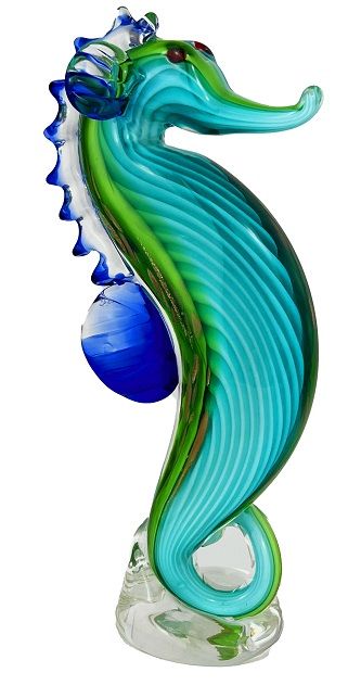 COLOURED GLASS BARGIBANT (SEAHORSE)