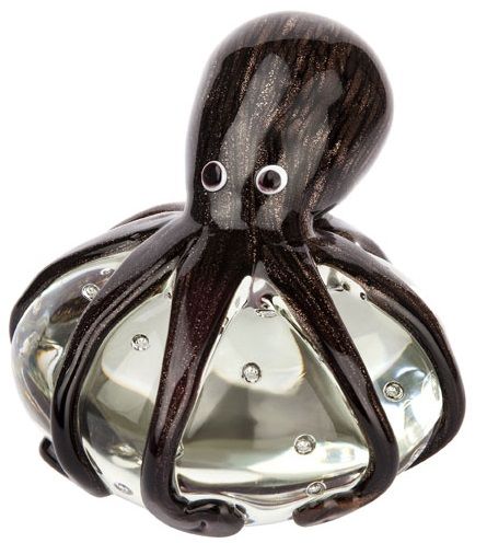 MINI COL GLASS OCTOPUS PUTI D