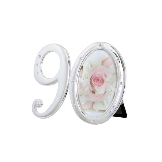 Number 90 Photo Frame with Diamontes