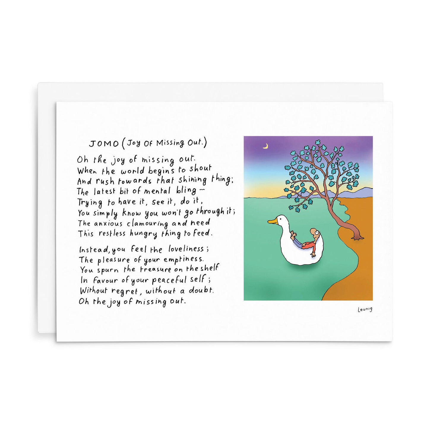 JOMO (Joy Of Missing Out) | Leunig All Occasions Greeting Card