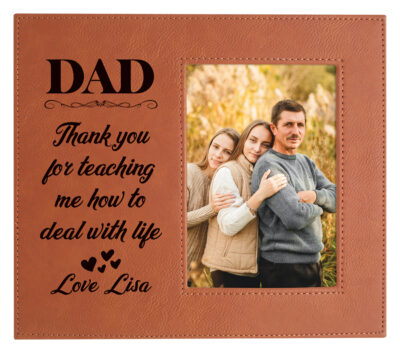 Engravable Leatherette Photo Frame