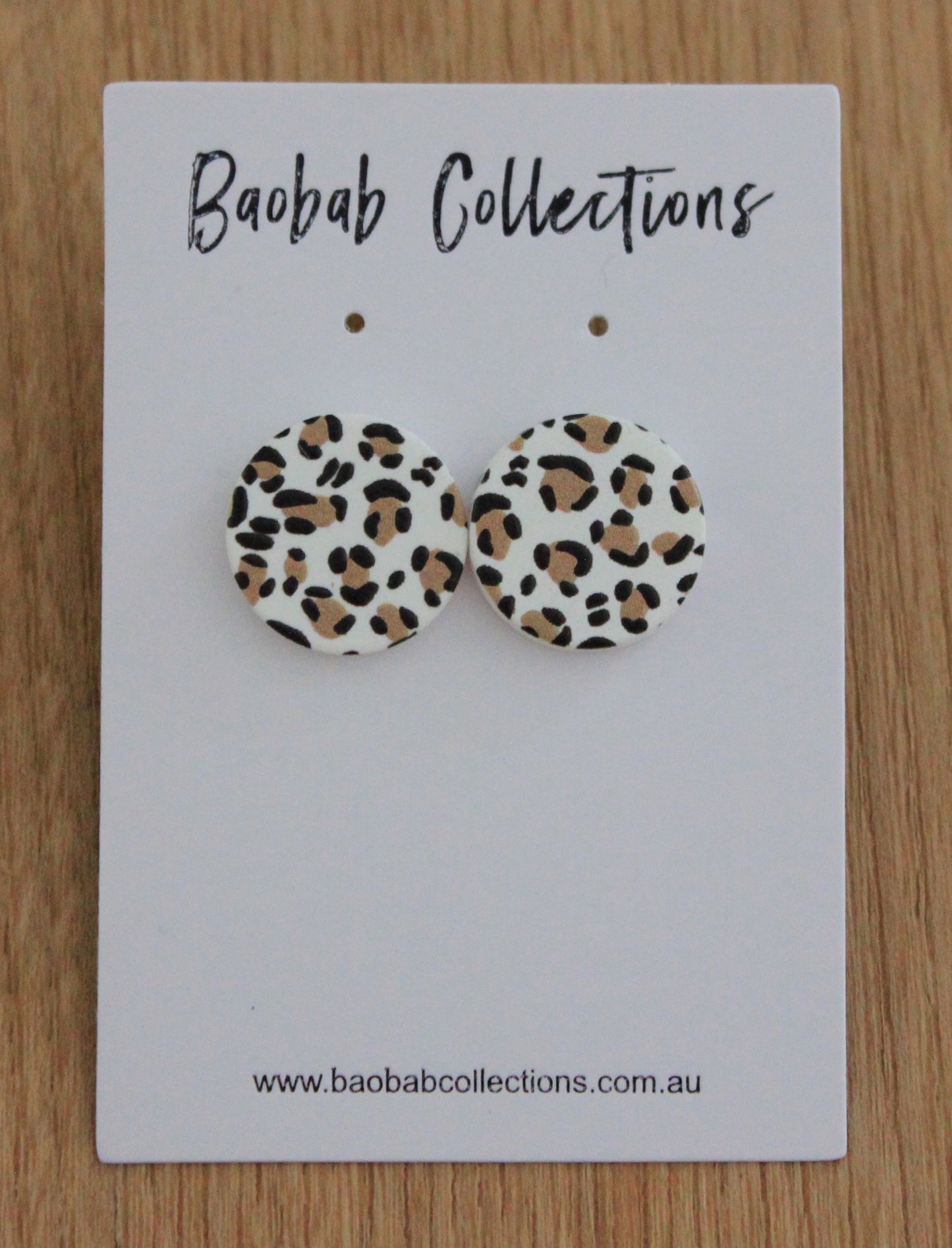 Jungle Stud: Natural Black & White Cheetah Print