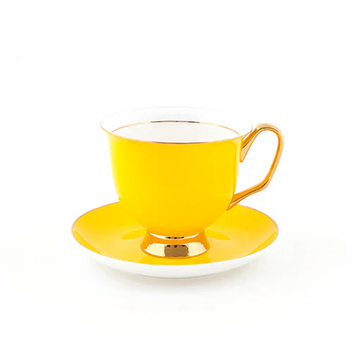 LyndalT - Yellow XL Teacup & Saucer 375ml