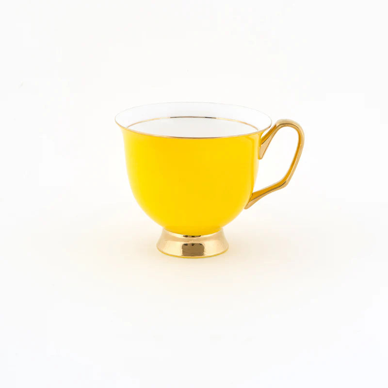 LyndalT - Yellow XL Teacup & Saucer 375ml