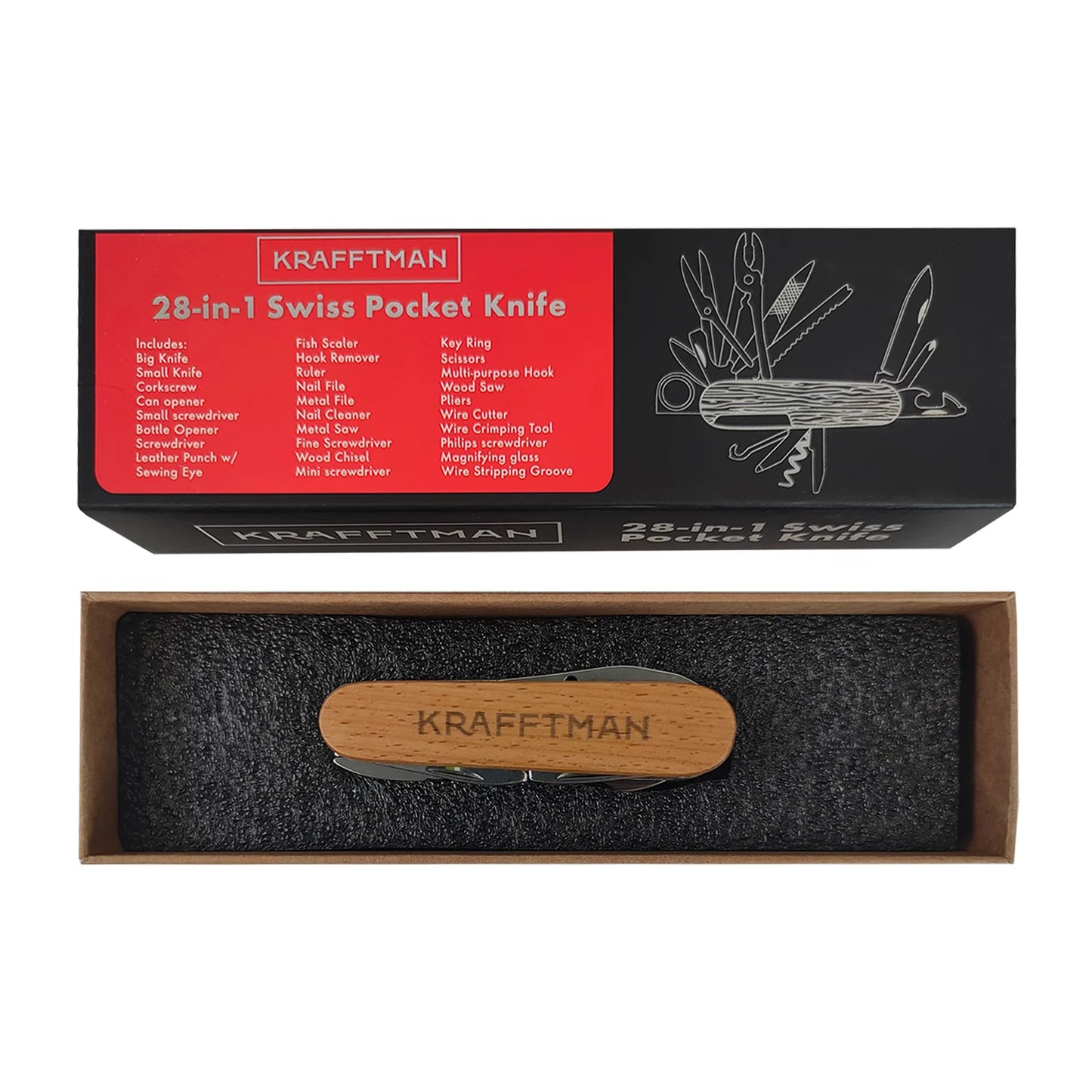 Krafftman - Swiss Pocket Knife 28 in 1