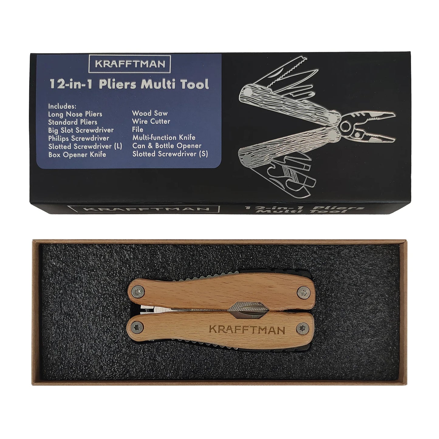 Krafftman - Pliers Multi Tool 12 in 1