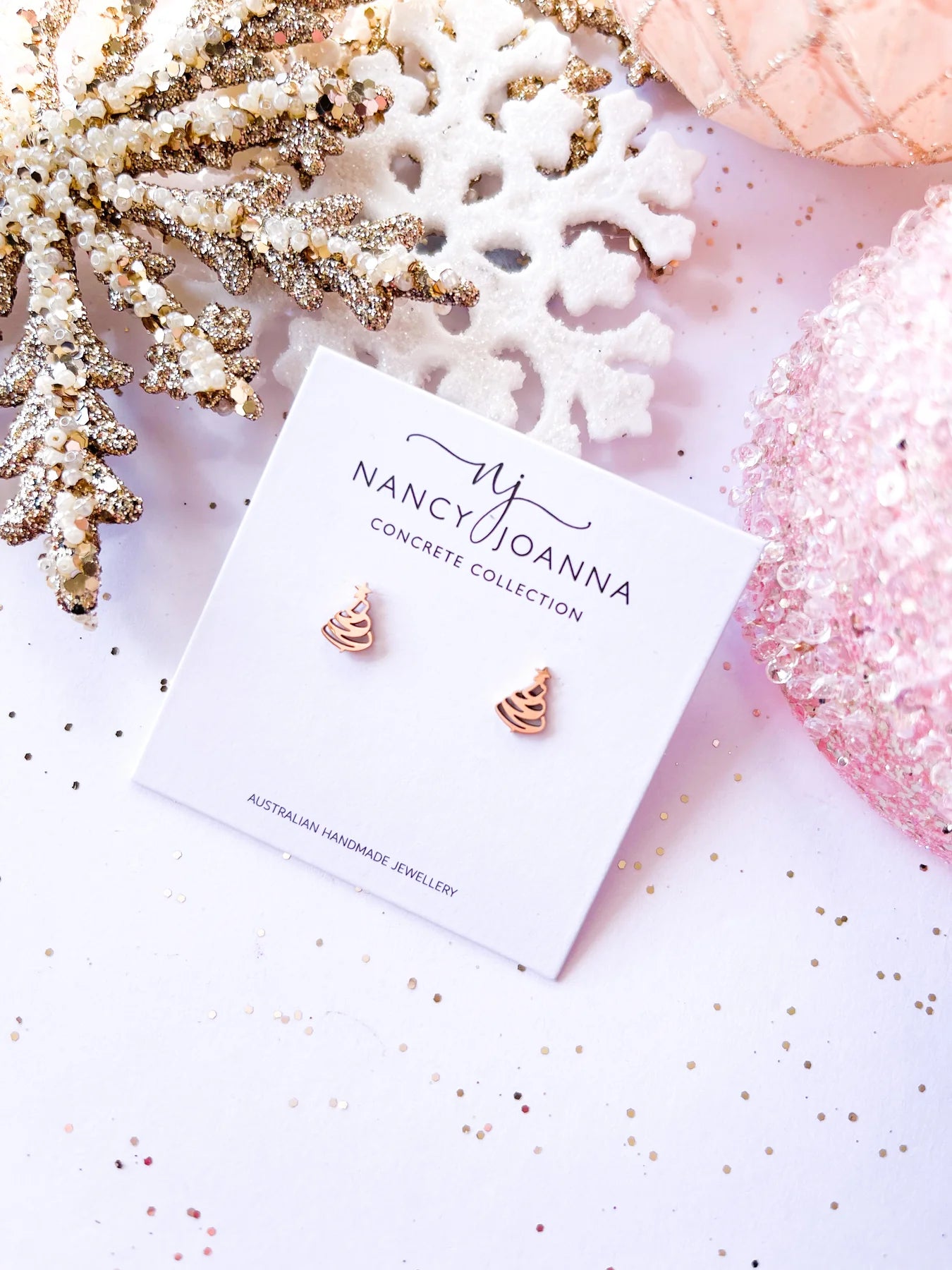 Mini Christmas Trees Studs | Nancy Joanna