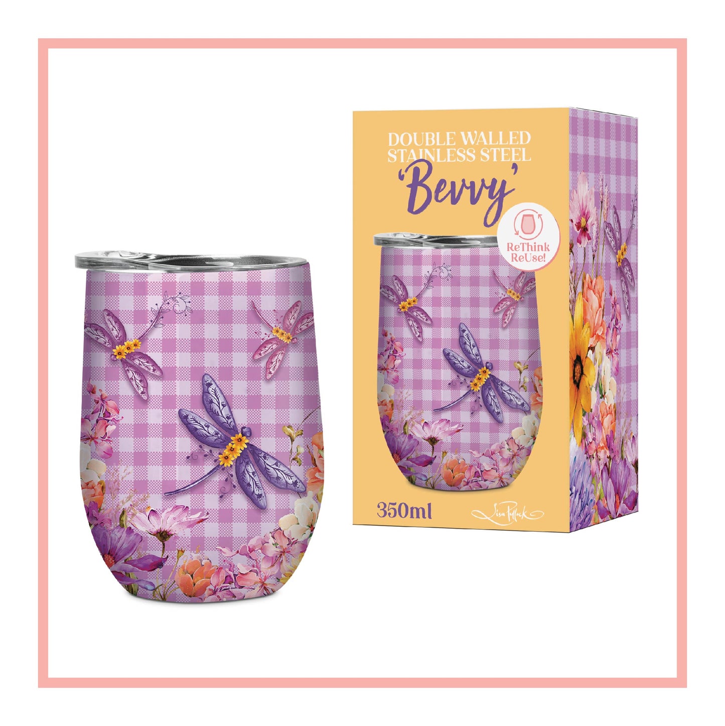 Stainless "Bevvys"/Tumblers | 350ml | Lisa Pollock