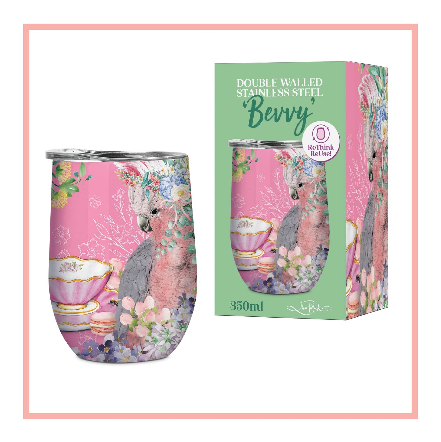 Stainless "Bevvys"/Tumblers | 350ml | Lisa Pollock